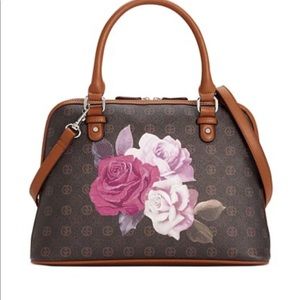 New Giani Bernini Rose signature dome hand bag pur